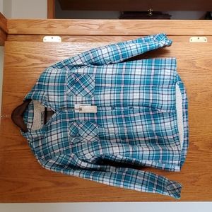 Insulated flannel button up